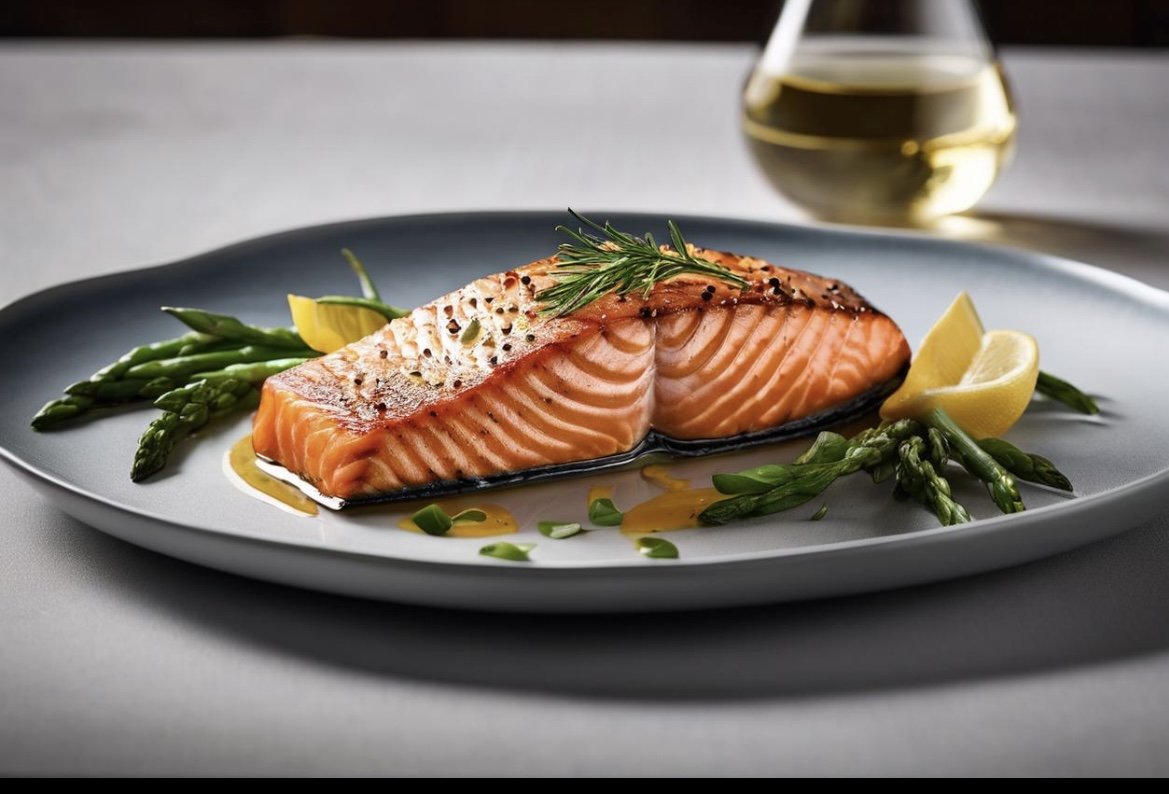 Grilled salmon